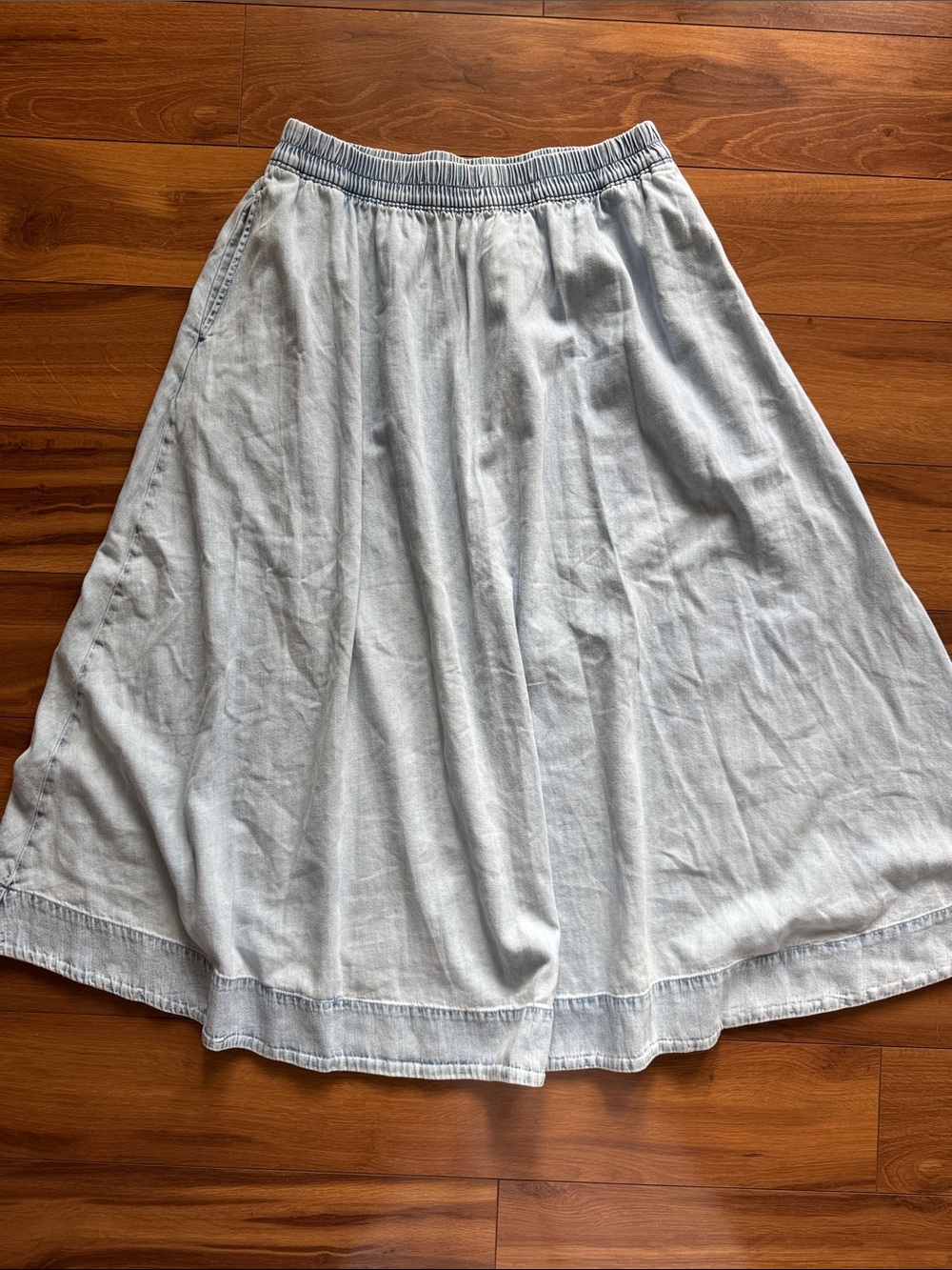 GAP Chambray Midi Skirt L